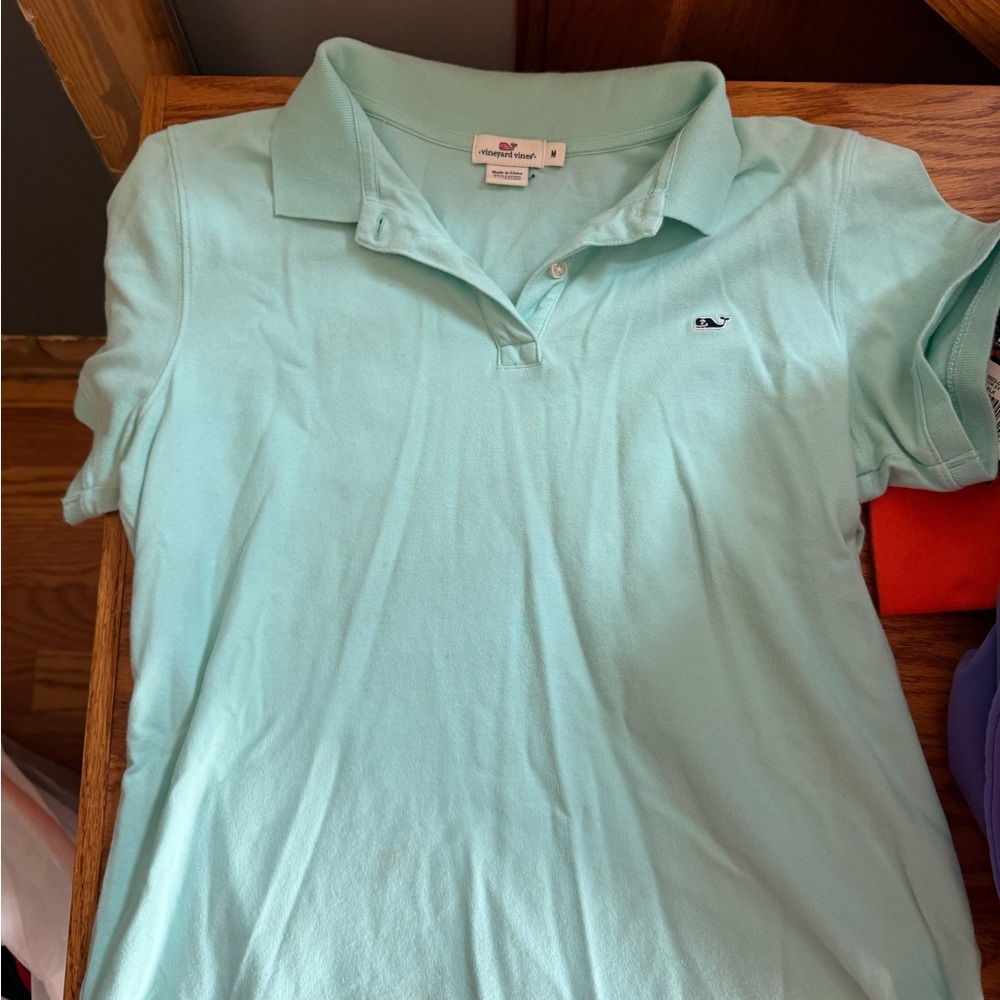 Vineyard Vines kids Mint Green Button Down Shirt